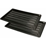 Kotarbau - lot de 2 pots d'�gouttement � chaussures noir 45 x 30 cm