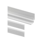 Lot de 2 profils de finition + 1 profil d'angle pour panneau mural de douche, dcodesign, schulte, ...