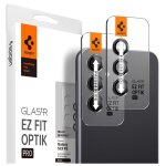 Lot de 2 protections d'appareil photo spigen optiktr ez fit pour samsung galaxy s23 fe, noir