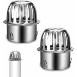 Lot de 2 protections de goutti�res en acier inoxydable pour goutti�res, goutti�res, protection des feuilles, ...