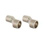 Lot de 2 raccords excentrs, mle / mle 15 x 21 / 20 x 27 mm