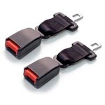 Lot de 2 rallonges de ceinture de s�curit� universelles pour voiture, sangle d'extension de ceinture ...