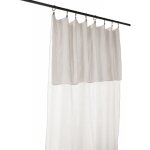 L'effet papillon - lot de 2 rideaux ajustable + 8 anneaux pince 'gaa' 140 x 300 cm 'gaze de coton' - ...