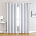 Lot de 2 rideaux occultants - 140x240cm - pour salon chambre - blanc