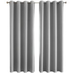 Haloyo - lot de 2 rideaux occultants isolant thermique anti froid, rideaux pour salon et chambre, design ...