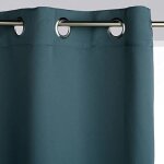 Atmosphera - rideaux occultants - bleu - lot de 2 panneaux � oeillets - livraison gratuite