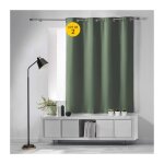 Cdaffaires - lot de 2 rideaux occultant petite hauteur 135 x 180 cm occult kaki Cdaffaires - lot de 2 rideaux occultant petite hauteur 135 x 180 cm occult kaki