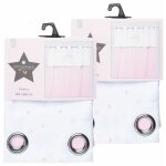 Toilinux - lot de 2 rideaux princesse pour enfant