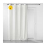 Douceur d'intérieur - lot de 2 rideaux tamisant à oeillets 140 x 260 cm velours relief velouriane blanc ... Douceur d'intérieur - lot de 2 rideaux tamisant à oeillets 140 x 260 cm velours relief velouriane blanc ...