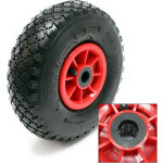 Lot de 2x roue compl�te 3. 00 - 4 pour diable ? 255 x 255 x 85 mm ? avec chambre � air et jante ? valve ...