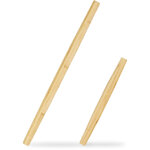 Lot de 2 rouleaux � p�te, bambou, accessoire de cuisine, en 2 tailles, en forme de c�ne, 65 & 40 cm, ...