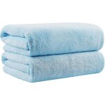 Lot de 2 serviettes de bain (68. 6 x 137. 2 cm) - serviette de bain en microfibre � s�chage rapide pour ...