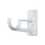 Lot de 2 supports adhsifs longs 'bistrot' 1, 2cm blanc