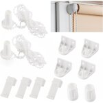 Lot de 2 supports de store 17 mm - pi�ces de rechange pour fen�tre - kit de fixation de rideau pour volets ...