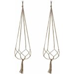 Lot de 2 suspension plante pour pot de fleurs cache - pots suspension en corde suspension plante macramé ... Lot de 2 suspension plante pour pot de fleurs cache - pots suspension en corde suspension plante macramé ...