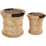 Atmosphera - tables gigognes ilyan bambou noir crateur d'intrieur