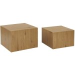 Sweeek - lot de 2 tables basses carrées effet frêne sylva l 58 x l 58 x h 40cm / l 50 x l 50 x h 33cm ... Sweeek - lot de 2 tables basses carrées effet frêne sylva l 58 x l 58 x h 40cm / l 50 x l 50 x h 33cm ...