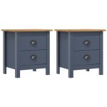 Lot de 2 tables de chevet, tables d'appoint, bureau, chambre, gris 46x35x49, 5 cm, table de nuit bois ... Lot de 2 tables de chevet, tables d'appoint, bureau, chambre, gris 46x35x49, 5 cm, table de nuit bois ...
