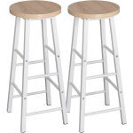 Woltu - lot de 2 tabourets de bar / bistrot tabouret de cuisine, chaise de salle  manger, structure ...