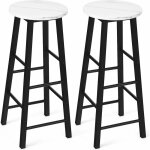 Relax4life - lot de 2 tabourets de bar, tabouret de comptoir en imitation marbre, chaises de bar, hauteur ...