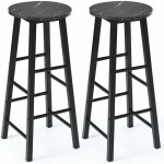 Lot de 2 tabourets de bar, tabouret de comptoir en imitation marbre, chaises de bar, hauteur d'assise ...