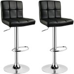 Woltu - lot de 2 tabouret de bar en cuir artificiel, sige bien rembourr, tabouret de bar pivotant, ...