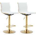 Lot de 2 tabouret de bar doré en cuir pu chaise bar erconomique réglable chaises haute cuisine avec pied ... Lot de 2 tabouret de bar doré en cuir pu chaise bar erconomique réglable chaises haute cuisine avec pied ...