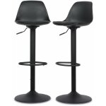 Sweeek - lot de 2 tabourets de bar réglables 61. 5 / 83. 5cm - noah - simili cuir noir - hauteur réglable. ... Sweeek - lot de 2 tabourets de bar réglables 61. 5 / 83. 5cm - noah - simili cuir noir - hauteur réglable. ...