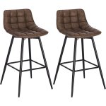 Woltu - lot de 2 tabourets de bar avec repose - pieds, tabourets bar - bistro, siège en similicuir, pieds ... Woltu - lot de 2 tabourets de bar avec repose - pieds, tabourets bar - bistro, siège en similicuir, pieds ...