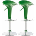 Lot de 2 tabourets de bar saddle vert