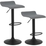 Woltu - lot de 2 tabourets de bar en similicuir avec repose - pieds rglable en hauteur, capacit de ...