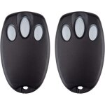 Lot de 2 t�l�commandes de rechange pour porte de garage chamberlain liftmaster motorlift 94335e, 84335e, ...