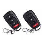 Lot de 2 t�l�commandes de rechange universelles pour portail �lectrique de garage 433 mhz