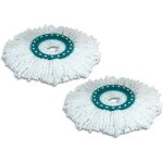 Lot de 2 ttes de rechange clean twist disc mop, idal pour les carrelages et sols en pierre, microfibre ...