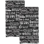 Lot de 2 torchons 50x70 cm en coton noir