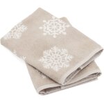 Lot de 2 torchons de cuisine �ponge coton ice 50x50 cm