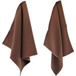 Lot de 2 torchons cuisine nid d'abeille pure kitchen waffle