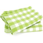 Lot de 2 torchons cuisine toile squares vichy 50x70 cm