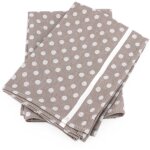 Lot de 2 torchons cuisine toile dots