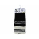Lot de 2 torchons jacquard noir en coton - noir