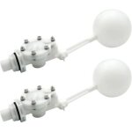 Lot de 2 valves flottantes avec bras r�glable, robinet flotteur robuste 3 / 4 pour r�servoir d'eau, haut ...