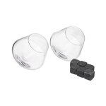 Secret de gourmet - lot de 2 verres � whisky 'pierres' 30cl transparent