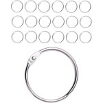 Lot de 20 anneaux de rideau de douche avec crochets en métal - anneaux ronds ouvrables de 50 mm pour ... Lot de 20 anneaux de rideau de douche avec crochets en métal - anneaux ronds ouvrables de 50 mm pour ...