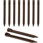 Lot de 20 piquets d'ancrage au sol en plastique de 24 cm - piquets d'ancrage au sol - piquets d'ancrage ...