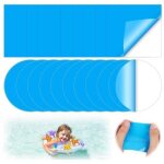 Lot de 20 rustines pour r�paration de liner de piscine sous l'eau, kit r�paration spa gonflable.