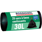Lot de 20 sacs - poubelle 30l fabriqu� en france - bagy rossignol