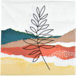 Douceur d'intérieur - lot de 20 serviettes en papier fleurs abstraites Douceur d'intérieur - lot de 20 serviettes en papier fleurs abstraites
