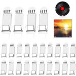 Lot de 24 pi�ces accroche vinyle mural petit, support en acrylique, porte autocollant, etag�re sans percer ...