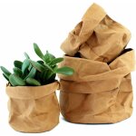 Lot de 3 cache - pots de fleurs en papier kraft Écologique - cache pot plante interieur, pot en terre ... Lot de 3 cache - pots de fleurs en papier kraft Écologique - cache pot plante interieur, pot en terre ...