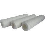 Lot de 3 cartouches filtrante anti - s�diments bobin�e 20 microns - taille standard 10', pour filtrer ...